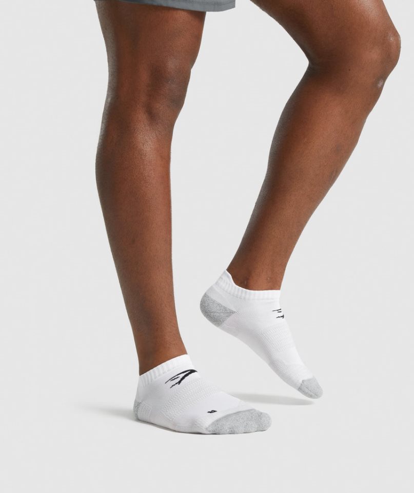 Gymshark Ankle Performance Socks White | CA 1A78N0